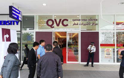 <p><strong>ONE-STOP QATAR VISA CENTER</strong>. The Qatar Visa Center at the NU Mall of Asia building in Pasay City is launched on Wednesday (Sept. 25). The new visa center will serve as a one-stop center for both work and resident visa applicants where they could have their biometrics enrolled and medical checkup. <em>(PNA photo by Raymond Carl Dela Cruz)</em></p>