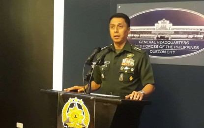 <p><strong>PMA ACTING HEADS.</strong> Newly-installed AFP chief-of-staff, Lt. Gen. Noel Clement said Rear Admiral Allan Cusi will be appointed as acting PMA Superintendent next week while Brig. Gen. Romeo Brawner will be appointed as acting Corps of Cadets Commandant, in his first press conference in Camp Aguinaldo on Thursday (Sept. 26, 2019). Cusi will replace Lt. Gen. Ronnie Evangelista while Brawner is taking over the post of Brig. Gen. Bartolome Vicente Bacarro, who both resigned in the wake of the maltreatment incident that led to the death of Cadet Fourth Class Darwin Dormitorio. <em>(PNA photo by Priam F. Nepomuceno)</em></p>