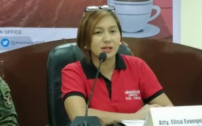 <p>Lawyer Elisa Evangelista-Lapina, municipal administrator of Santo Tomas town, Davao del Norte, and former Peace 911 focal person of Davao City. <em>(PNA photo by Che Palicte)</em></p>