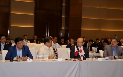 <p><strong>PH-JAPAN DEFENSE COOPERATION.</strong> Officials from the Philippines' Department of National Defense, Japan's Defense Ministry and other stakeholders discuss issues on strengthening defense cooperation between the two countries during the first Philippines-Japan Defense Industry Forum in Taguig City on Wednesday (Oct. 2, 2019). In March, the Philippines received spare parts for Huey helicopters from Japan's Defense Ministry, making it the first member state of the Association of Southeast Asian Nations to receive excess Japanese defense equipment. <em>(Photo courtesy of DND Public Affairs Service)</em></p>