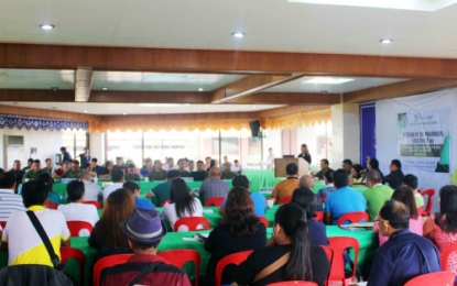 <p><strong>CARAVAN LAUNCHING.</strong> Members of the North Cotabato Peace and Order Council approve the holding of 'Serbisyo Caravan' project to implement the 'whole-of-nation' approach in attaining inclusive and sustainable peace in the province during a meeting on October 1. The caravan will start on October 15 in three of eight identified communist-influenced villages in the province. <em>(Photo courtesy of North Cotabato PPOC)</em></p>