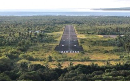 <p>PNA file photo of the unfinished Mati City airport.</p>