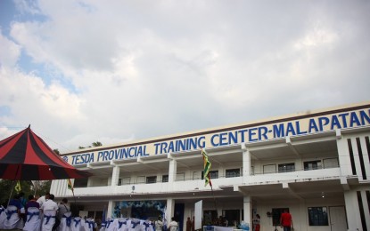 <p><strong>TRAINING SCHOLARSHIP.</strong> The Technical Education and Skills Development Authority allots an initial PHP2 million in scholarship grant for the newly opened Provincial Training Center in Malapatan town, Sarangani province. The funding was committed by the agency to facilitate the operation of the training facility, which was unveiled on Sept. 27, 2019. <em>(Photo courtesy of TESDA-12)</em></p>