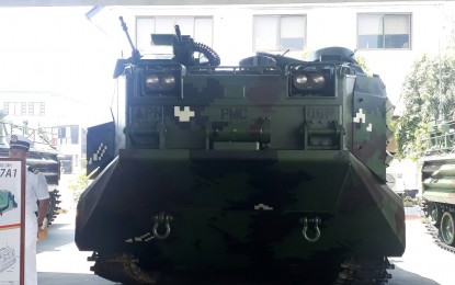 <p>An amphibious assault vehicle <em>(Photo by Priam Nepomuceno)</em></p>