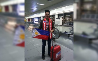 <p><strong>MR. WORKING MEN INTERNATIONAL 2019</strong>. Dr. Filemon ‘Mon’ Rivo arrives in Thailand on Monday (Oct. 14, 2019) to represent the country in the Mr. Working Men International 2019 pageant. Rivo, together with Police Corporal Willy Quinto of Angeles City, Pampanga, will compete with 30 other international contestants in the pageant. <em>(Photo courtesy of Global Pageants' Facebook page)</em></p>