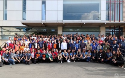 <p><strong>SIMULATION EXERCISE.</strong> Ranking government officials participate in the first simulation exercise conducted by the National Disaster Risk Reduction and Management Council (NDRRMC) and the Presidential Management Staff (PMS) in Camp Aguinaldo, Quezon City on Wednesday (Oct. 16, 2019). The exercise demonstrates the leadership and unified decision-making of national leaders after a major disaster. <em>(Photo courtesy of NDRRMC)</em></p>