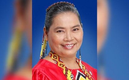 <p><strong>PEACE DIALOGUE.</strong> Bayan Muna party-list Rep. Eufemia Cullamat is set to lead a dialogue with the IP leaders in Surigao del Sur on Monday, October 21, in Lianga town. An IP leader says he hopes the dialogue to be a venue for peace and development of tribal communities in the area. <em>(Photo courtesy of 18th Congress, House of Representatives)</em></p>