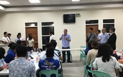 <p><strong>SPORTS DEV’T PROGRAM.</strong> Marikina City Mayor Marcelino Teodoro (center) leads the meeting of the city's Sports Commission on Wednesday (Oct. 23, 2019). The mayor ordered the creation of a sustainable sports development program to promote sports among the youth. <em>(Photo courtesy of Marikina City Information Office)</em></p>