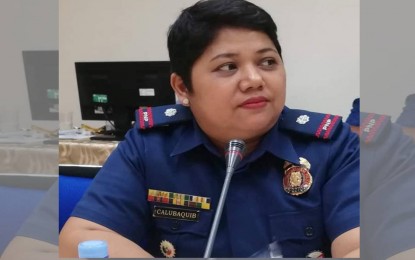 <p>Maj. Maria Luisa Calubaquib, Bicol police spokesperson.<em> (PNA file photo)</em></p>