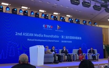 <p>2nd Asean Media Roundtable panelists. <em>(PNA photo by Kris Crismundo)</em></p>