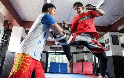 <p>Eduard Folayang (right) <em>(File photo courtesy of ONE FC)</em></p>