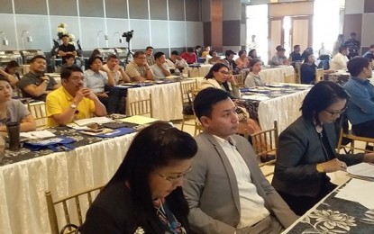 <p><strong>BSP CONFAB.</strong> The Bangko Sentral ng Pilipinas in Butuan City holds the Conference on Gearing Up for External Competitiveness in Butuan City on Tuesday (Oct. 29, 2019). The attendees -- 86 top officials of banks, importers, exporters, government agencies and businesses from various parts of the Caraga region – were updated on the various consequences of global economic trends. (<em>PNA photo by Alexander Lopez</em>)</p>