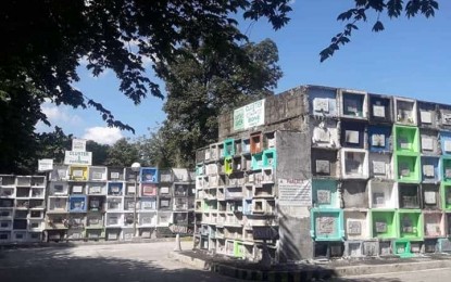 <p><strong>CEMETERIES, MEMORIAL PARKS.</strong> Shown in photo is a section of the old Novaliches public cemetery with apartment niches. Novaliches has concentration of 11 cemeteries and memorial parks within a diameter of less than 20 kilometers. <em>(Photo by Severino C. Samonte)</em></p>