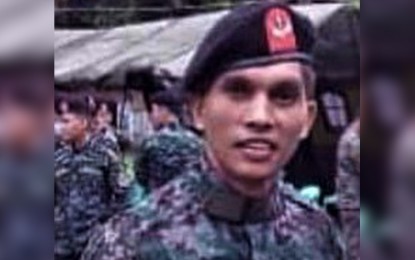 <p><strong>FALLEN HERO</strong>: Police Staff Sgt. Raegan Salbino is a hero not just to his pregnant wife but to the country. He was killed while serving a warrant of arrest against a suspect in Marawi City on Oct. 30, 2019. <em>(Photo courtesy of MaryLou Santiago Asingwa Lope FB)</em></p>