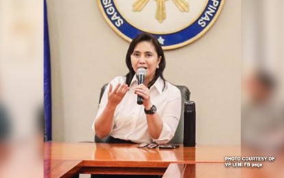 <p><strong>FIRED.</strong> Vice President Leni Robredo is no longer co-chair of the Inter-Agency Committee on Anti-Illegal Drugs (ICAD) after President Rodrigo Roa Duterte fired her for supposedly not presenting an anti-narcotics measure. </p>