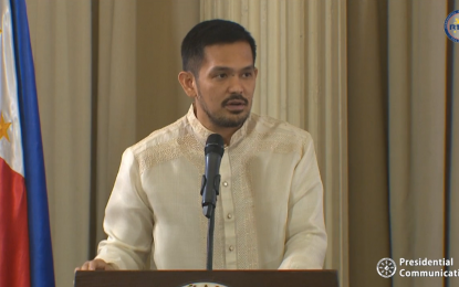 <p><strong>ANTI-CORRUPTION DRIVE.</strong> Presidential Anti-Corruption Commission (PACC) Commissioner Grego Belgica delivers his speech during the launching of the PACC's anti-corruption campaign at the Malacañang's Presidential Museum and Library on Wednesday (Nov. 13, 2019). The PACC and other government agencies signed a manifesto of support to boost President Rodrigo Duterte’s efforts to fight corruption in government. <em>(Screenshot from RTVM)</em></p>