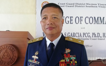 <p><strong>NEW COMMANDER.</strong> Commodore Edgar Boado, newly-installed Philippine Coast Guard-Western Visayas (PCG 6) commander, assumed the new post on Friday (Nov. 15, 2019) during a change of command ceremony held in Lapuz, Iloilo City. Boado will replace Commodore Allan Victor dela Vega who will be assigned as commander of the PCG in the National Capital Region. <em>(PNA photo by Gail Momblan)</em></p>