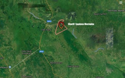 <p>Satellite map of Shariff Saydona Mustapha, Maguindanao <em>(Photo courtesy of 6ID)</em></p>