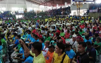 <p><strong>CASH ASSISTANCE.</strong> Farmers from Iloilo gather for their annual congress this year. Engr. Roy M. Abaya of the Agriculture Field Programs Operational Planning Division in a press conference on Monday (Nov. 25, 2019) said more or less 46,000 farmers from Iloilo affected by the drop in prices of palay stand to benefit from the unconditional cash transfer program of the national government. <em>(PNA file photo by Perla G. Lena)</em></p>