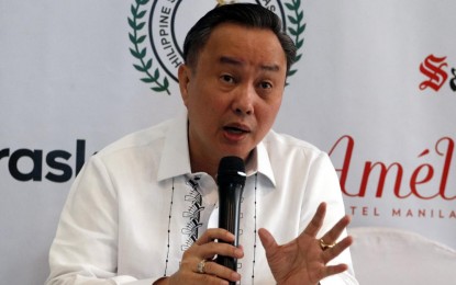 <p><strong>GOLF TOURNAMENT. </strong>Philippine Olympic Committee (POC) President Abraham "Bambol" Tolentino. The POC will hold a golf tournament for legislators on Wednesday (March 13, 2024), at the Valley Golf and Country Club in Cainta, Rizal. <em>(PNA photo by Jesus Escaros) </em></p>