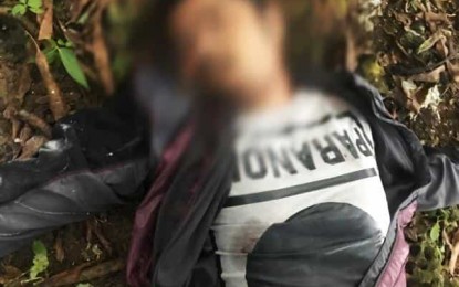 <p><strong>NEUTRALIZED.</strong> A high-ranking leader of the New People's Army named Marjun Taba is killed during a firefight with government troops in Brgy. Kapatagan, Laak, Compostela Valley province on Wednesday (November 27). Taba was the deputy secretary of the NPA’s Sub-regional Committee 4, Southern Mindanao Regional Committee, the military says. <em>(Photo courtesy of Eastern Mindanao Command)</em></p>