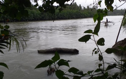 <p><strong>FLOODS LOOM.</strong> The water level of Calbiga River in Samar province in this photo taken Monday morning. The Philippine Atmospheric, Geophysical and Astronomical Services Administration has warned on Monday possible flooding in 34 major river systems in Eastern Visayas Region as Typhoon Tisoy threatens to dump heavy rains. <em>(Photo courtesy of Rommel Rutor)</em></p>