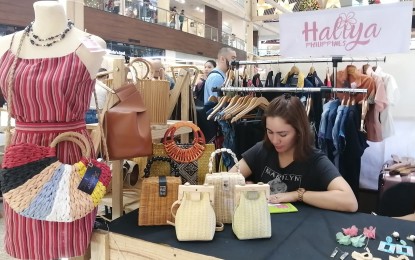 <p><strong>PINOY CULTURE.</strong> Entrepreneur Sofia Loren Abdurajak says supporting Filipino weaving products is one way of preserving the rich, colorful and century-old Filipino traditions. Her clothing outlet Haliya PH joined a three-day gift-giving edition trade fair of the Manila Partisan at the Glorietta 2, Ayala Center, Makati City on December 3 to 5, 2019. <em>(Photo by Lade Kabagani/PNA)</em></p>