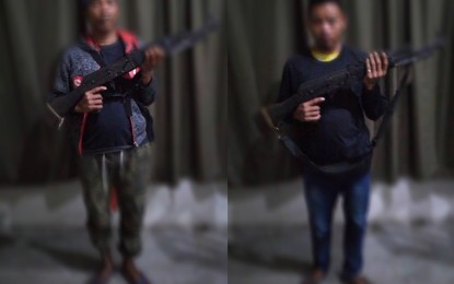 <p><strong>SURRENDERERS.</strong> Two more New People’s Army (NPA) rebels surrendered to the Army’s 27th Infantry Battalion in Lake Sebu town, South Cotabato province on Thursday following a series of negotiations. The surrenderers, both former members of the Platoon West, Guerilla Front 73 or Sub-Regional Committee-Musa of the NPA's Far South Mindanao region, each yielded an AK-47 rifle. <em>(Photo courtesy of the 27IB)</em></p>