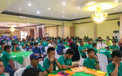 <p><strong>GREENING PROGRAM.</strong> The forest rangers of the Bangsamoro Autonomous Region in Muslim Mindanao (BARMM) undergo training on Integrated Bangsamoro Greening Program in Cotabato City on Wednesday (Dec. 18, 2019). Some 400 former Moro Islamic Liberation Front rebels-turned-forest rangers would initially be assigned to guard the forests of Maguindanao and Lanao del Sur, two provinces belonging to the BARMM political entity. <em>(Photo courtesy of MENRE-BARMM)</em></p>
