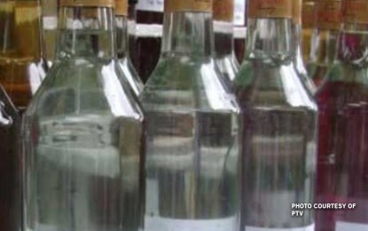 <p>Lambanog or coconut wine</p>