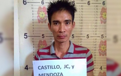 <p><strong>ARRESTED.</strong> Mug shot of suspected drug courier JC Mendoza Castillo of Mintal, Davao City, who was allegedly caught in possession PHP300,000 worth of shabu at a checkpoint in Pagalungan, Maguindanao on Tuesday (Dec. 24, 2091). The suspect is currently being detained at the Pagalungan police lock-up cell for violation of Republic Act 9165, or the Comprehensive Dangerous Drugs Act of 2002. <em>(Photo courtesy of Pagalungan MPS)</em></p>