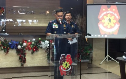 <p><strong>SOP NO. 7. </strong>Philippine National Police (PNP) officer-in-charge, Lt. Gen. Archie Francisco Gamboa reiterated the ban on using recovered vehicles and motorcycles based on the Standard Operating Procedure (SOP) No. 7 in a press conference at Camp Crame in Quezon City on Thursday (Jan. 2, 2020). Under SOP No. 7, no PNP personnel shall use a recovered-stolen or impounded motor vehicle or cause the use thereof by any person prior to the lifting of the "alarm" issued thereon and the subsequent release of said motor vehicle to its lawful owner. (<em>PNA photo by Lloyd Caliwan</em>) </p>
<p> </p>