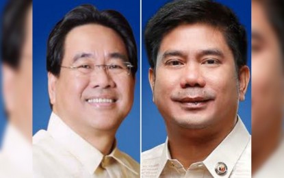 <p>Cagayan de Oro City's Second District Rep. Rufus Rodriguez (left) and Agusan del Norte First District Rep. Lawrence Fortun. <em>(PNA file photo)</em></p>