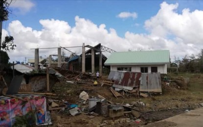 <p><strong>WRECKED</strong>. Photo shows damaged structures in Balasan town, Iloilo which was hit by Typhoon Ursula (Phanfone) on Dec. 25, 2019. The province of Iloilo lost PHP274 million in infrastructures, based on the report of the Provincial Disaster Risk Reduction and Management Office on January 3, 2020. <em>(PNA file photo by Gail Momblan)</em></p>