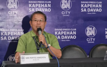 <p><strong>2020 CENSUS.</strong> Philippine Statistics Authority-Region 11 officer-in-charge Pepito Amoyen says they are preparing for the nationwide population and housing census starting May 2020 during a press briefing on Monday (Jan. 6, 2020) in Davao City. Amoyen underscores the importance of the census in the economy, government policy, and in other vital areas. <em>(PNA photo by Digna Banzon)</em></p>