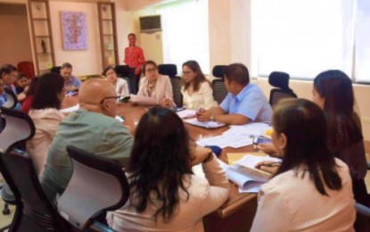 <p><strong>SWIFT PROCESSING.</strong> North Cotabato Governor Nancy Catamco (center) meets with heads of offices of the provincial government on Monday (Jan. 6, 2020) to fast-track the processing of documents required by the Department of Transportation (DOTr) for the opening of the Central Mindanao airport in M’lang town in the province. The airport construction started in 2004 but was mothballed due to missing documents required for its transfer to the DOTr.<em> (Photo by Melchor Umpan/Provincial Information Office)</em></p>
<p> </p>