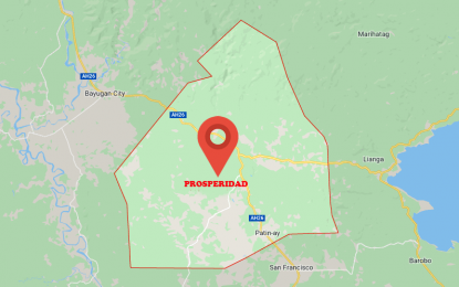 <p>Google map of Prosperidad town, Agusan del Sur.</p>
<p> </p>