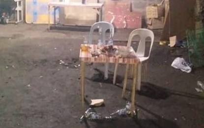 <p><strong>CRIME SCENE.</strong> The residential compound where Councilman Romeo Canlas of Barangay 2 in Bacolod City and his buddies, including another village exec, were having a drinking session before the former was gunned down on Saturday night (Jan. 11, 2020). The police are eyeing drugs as one of the angles in the investigation. <em>(Photo courtesy of Bacolod City Police Office)</em></p>