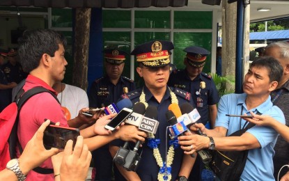 <p><strong>NO LOOTING.</strong> PNP officer-in-charge Lt. Gen. Archie Gamboa, in an interview with reporters on Wednesday (Jan. 15, 2020) says there were no reported looting incidents since the start of Taal Volcano's eruption on Sunday. The PNP will also give PHP10,000 to each of the 278 police officers who were affected by the disaster. <em>(PNA photo by Lloyd Caliwan)</em></p>