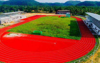 <p><strong>COMPLETED.</strong> The Department of Public Works and Highways in Caraga Region reports Wednesday the completion of the PHP200-million sports complex in the town of Dapa, Siargao Island, Surigao del Norte. Among the completed facilities inside the sports complex include the PHP50-million two-unit dormitory, and the PHP150-million gymnasium. <em>(Photo courtesy of DPWH-13 Information Office)</em></p>