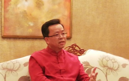 <p>Chinese Ambassador Huang Xilian </p>