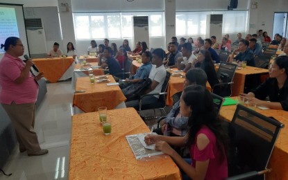 <p><strong>NEW SCHOLARS.</strong> Some of the 67 regular junior college students in Eastern Visayas attend an orientation for new scholars of the Department of Science and Technology (DOST) at the regional office in Palo, Leyte on Thursday (Jan. 16, 2020). The scholarship opportunity is for regular third-year students pursuing science and technology degree programs as provided under Republic Act 10612. <em>(PNA photo by Gerico Sabalza)</em></p>