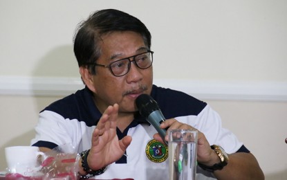 <p><strong>ROUND 2.</strong> Department of Health-Caraga director Jose Llacuna Jr. appeals during press conference on Friday (January 17) in Butuan City for parents to have their children vaccinated with Monovalent Oral Polio Vaccine Type 2 or the MOPV2 from January 20 to February 2 this year. The second round of 'Sabayang Patak Kontra Poli' aims to end the polio outbreak in the country. <em>(PNA photo by Alexander Lopez)</em></p>