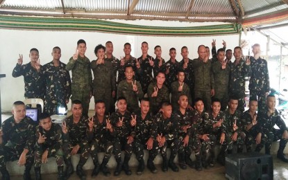 <p><strong>HONING COMBAT SKILLS.</strong> The Army's 36th Infantry Battalion (36IB) of the Philippine Army conducts 10-day training to the members of the Civilian Auxiliary Force Geographical Unit with the aim of honing their combat skills. The training was held on January 9 to 19 at the Advance Command Post of 36IB in Barangay San Juan, Madrid, Surigao del Sur. <em>(Photo courtesy of 36IB)</em></p>