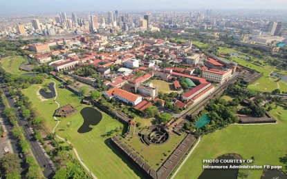 <p>Aerial view of Intramuros in Manila <em>(Intramuros Administration photo)</em></p>