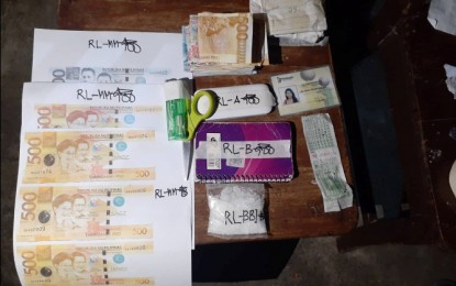 <p><strong>SEIZED SHABU.</strong> The pieces of evidence seized following the anti-drug operation conducted by the combined operatives of the Butuan City Police Office and Philippine Drug Enforcement Agency in Caraga Region in Butuan City on Wednesday evening (Jan. 29, 2020). The operation resulted in the confiscation of shabu worth PHP295,000 and the arrest of a high-value suspect Rhea Dolor Naelga Lao. <em>(Photo courtesy of BCPO Information Office)</em></p>