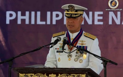 <p>Newly-appointed Philippine Navy (PN) flag-officer-in-command, Rear Admiral Giovanni Carlo J. Bacordo <em>(Photo courtesy of Navy Public Affairs Office)</em></p>