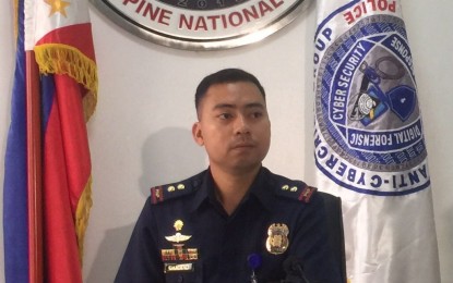 <p><strong>COMBATING FAKE NEWS.</strong> PNP Anti-Cybercrime Group spokesperson, Capt. Jeck Robbin Gammad, in a press briefing on Wednesday (Feb. 5, 2020) says they are tracing six social media posts that allegedly spread fake news about the 2019 novel coronavirus acute respiratory disease (2019-nCoV ARD). Gammad warned netizens to refrain from spreading false information or face charges. <em>(PNA photo by Lloyd Caliwan)</em></p>