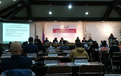 <p><strong>SOP VS. nCoV.</strong> The Regional Development Council and the Regional Peace and Order Council, in a joint meeting on Thursday (Feb. 6, 2020), approve a resolution making it a standard operating procedure for airports and seaports in Western Visayas to have thermal scanners. The two councils met to discuss efforts and preparations amid the novel coronavirus scare.<em> (PNA photo by Perla G. Lena)</em></p>
<p> </p>
