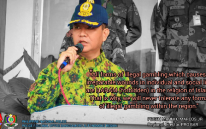 <p>Brig. Gen. Marni C. Marcos Jr., chief of the Police Regional Office – Bangsamoro Autonomous Region in Muslim Mindanao. <em>(File photo courtesy of PRO-BARMM)</em></p>